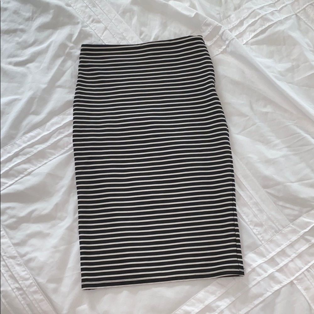 Striped Pencil Skirt - Small